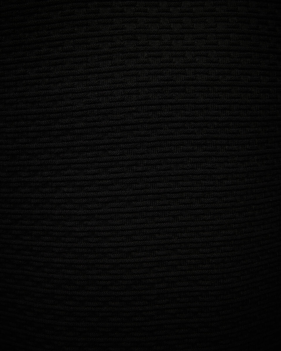 Frank Textured Short Sleeve Knit, Black, hi-res